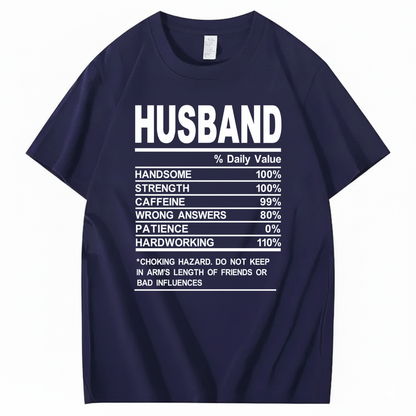 HUSBAND T - SHIRT (FRONT PRINT)