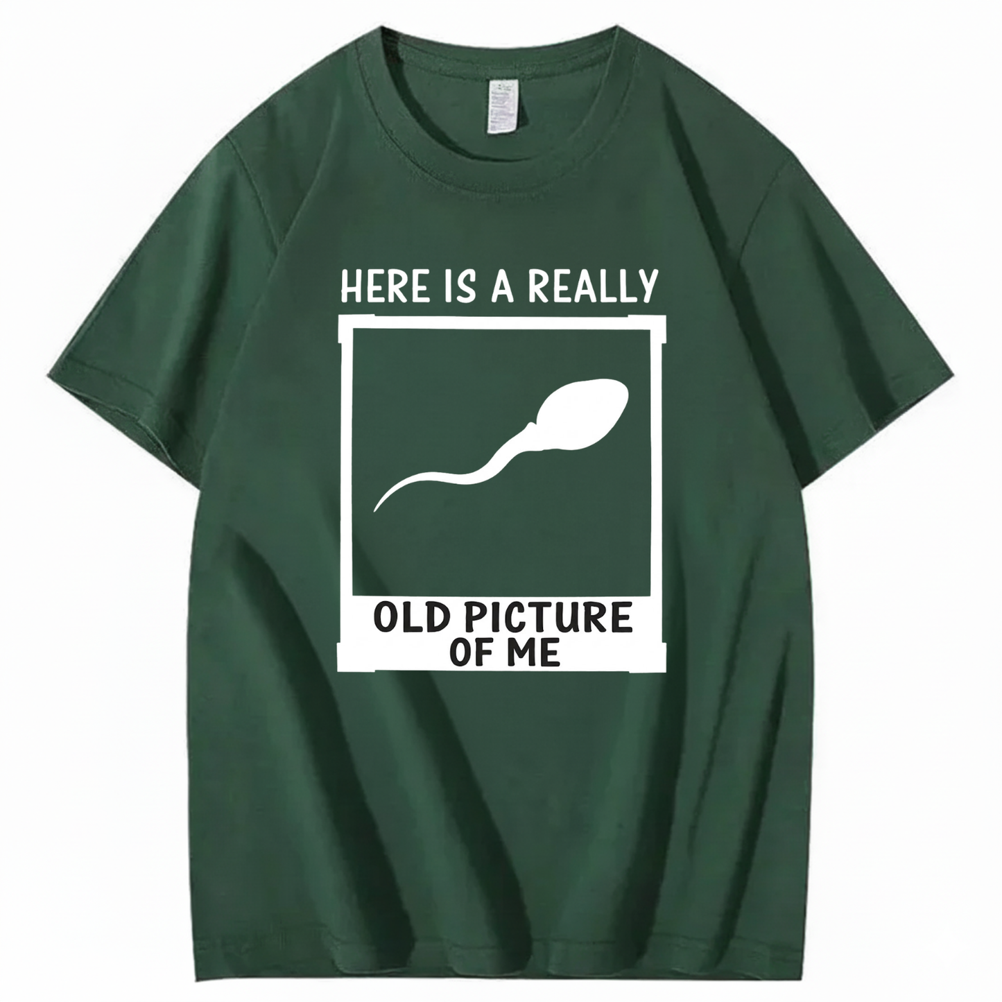 HERE IS A REALLY OLD PICTURE OF ME T - SHIRT (FRONT PRINT)