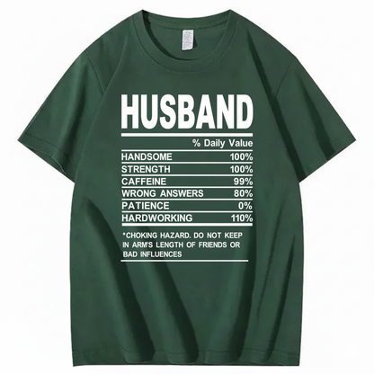 HUSBAND T - SHIRT (FRONT PRINT)