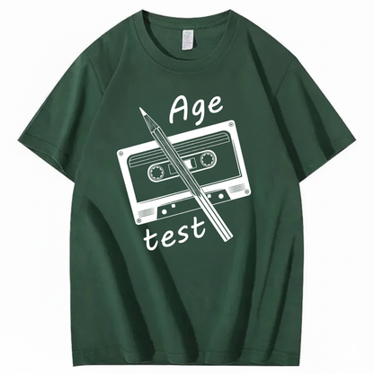 AGE TEST T - SHIRT (FRONT PRINT)
