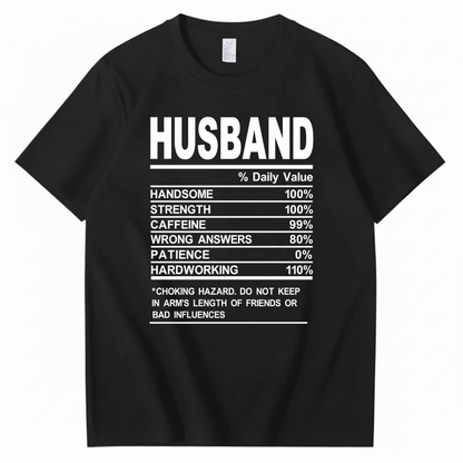 HUSBAND T - SHIRT (FRONT PRINT)