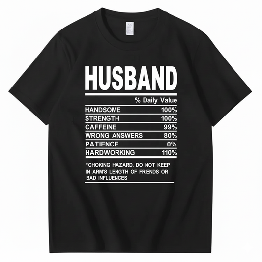 HUSBAND T - SHIRT (FRONT PRINT)