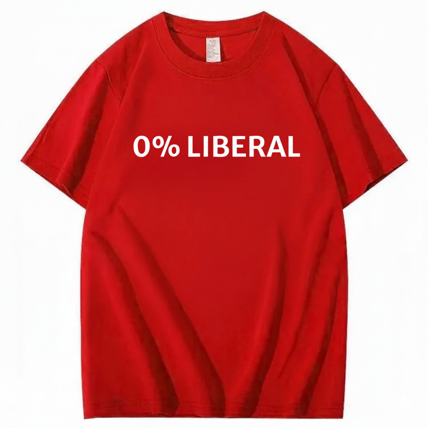 0% LIBERAL T - SHIRT (FRONT PRINT)
