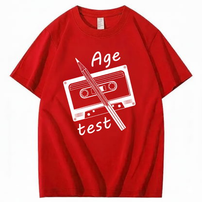 AGE TEST T - SHIRT (FRONT PRINT)