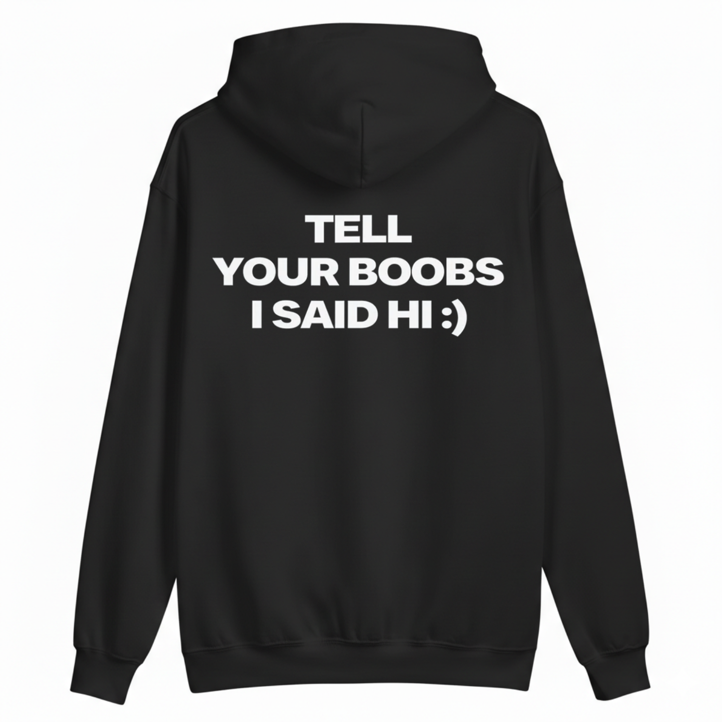 TELL YOUR BOOBS I SAID HI :) HOODIE