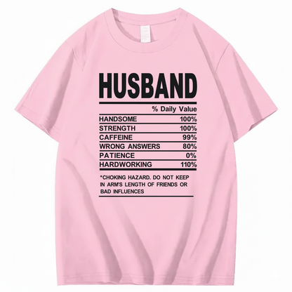 HUSBAND T - SHIRT (FRONT PRINT)