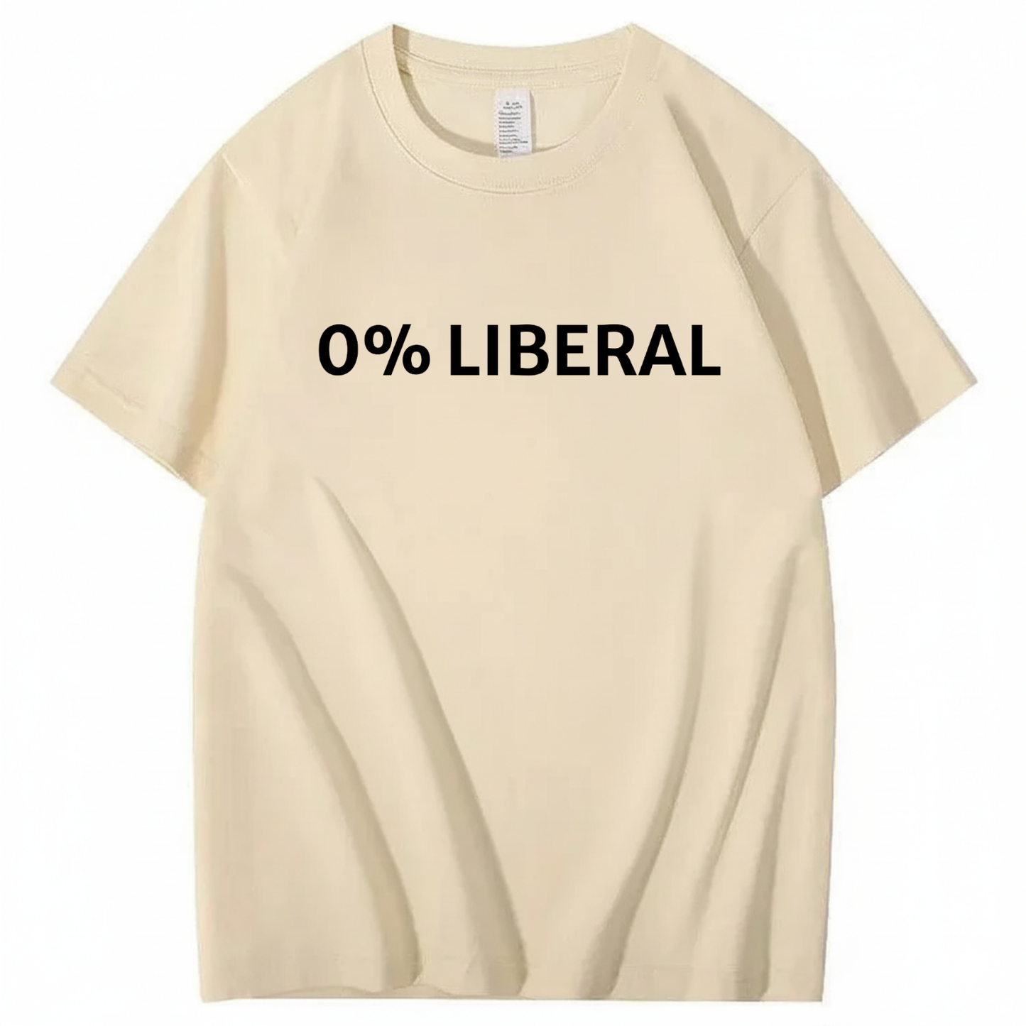 0% LIBERAL T - SHIRT (FRONT PRINT)