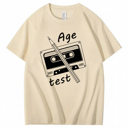 AGE TEST T - SHIRT (FRONT PRINT)