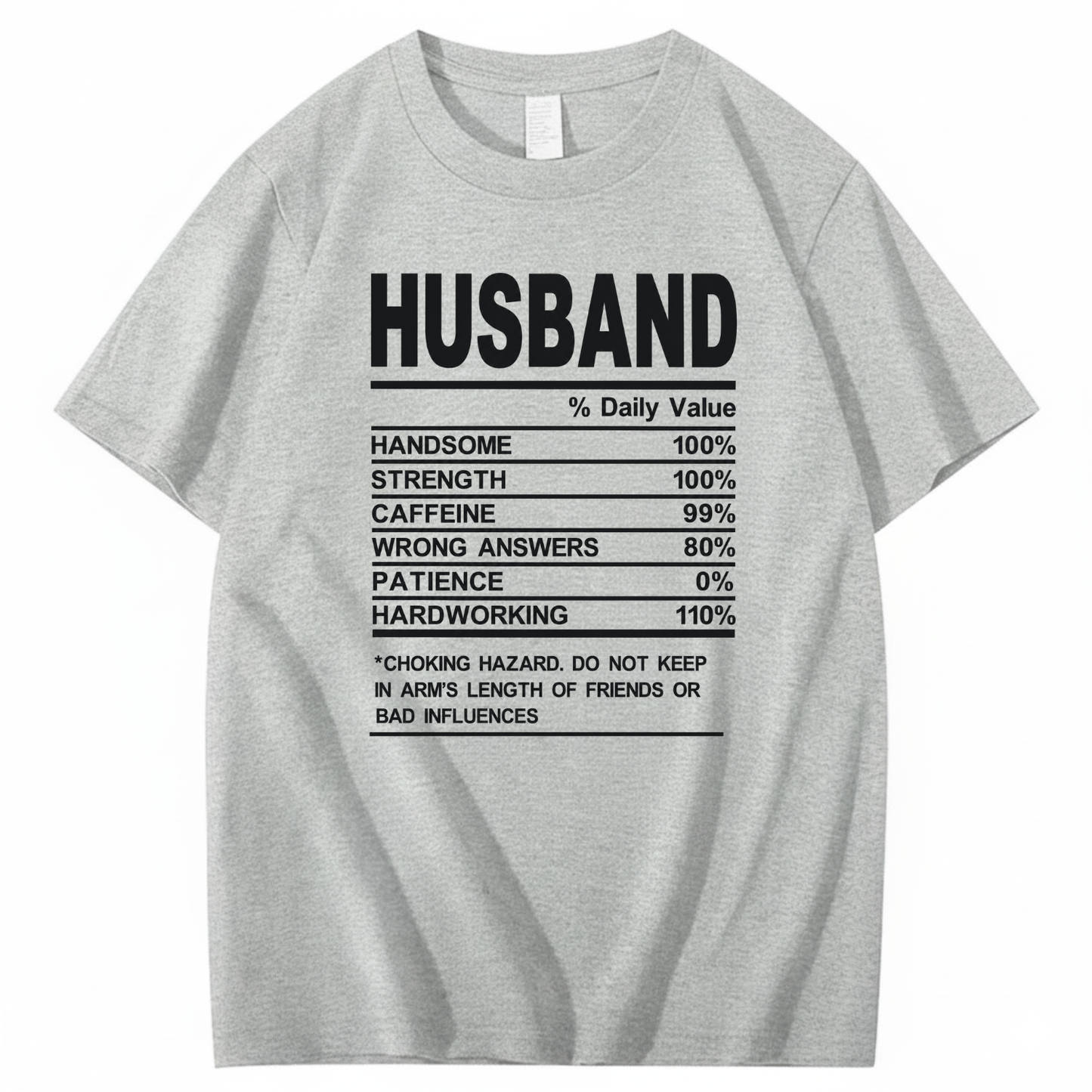 HUSBAND T - SHIRT (FRONT PRINT)