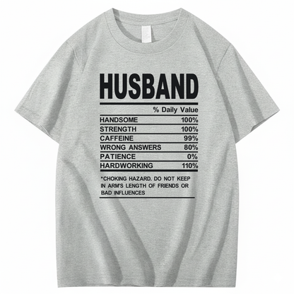 HUSBAND T - SHIRT (FRONT PRINT)