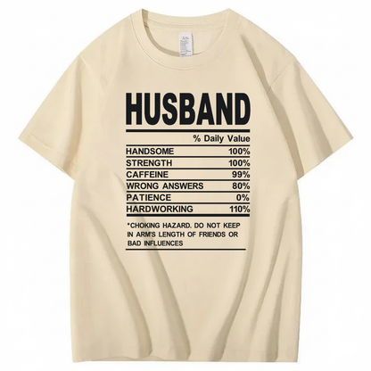 HUSBAND T - SHIRT (FRONT PRINT)