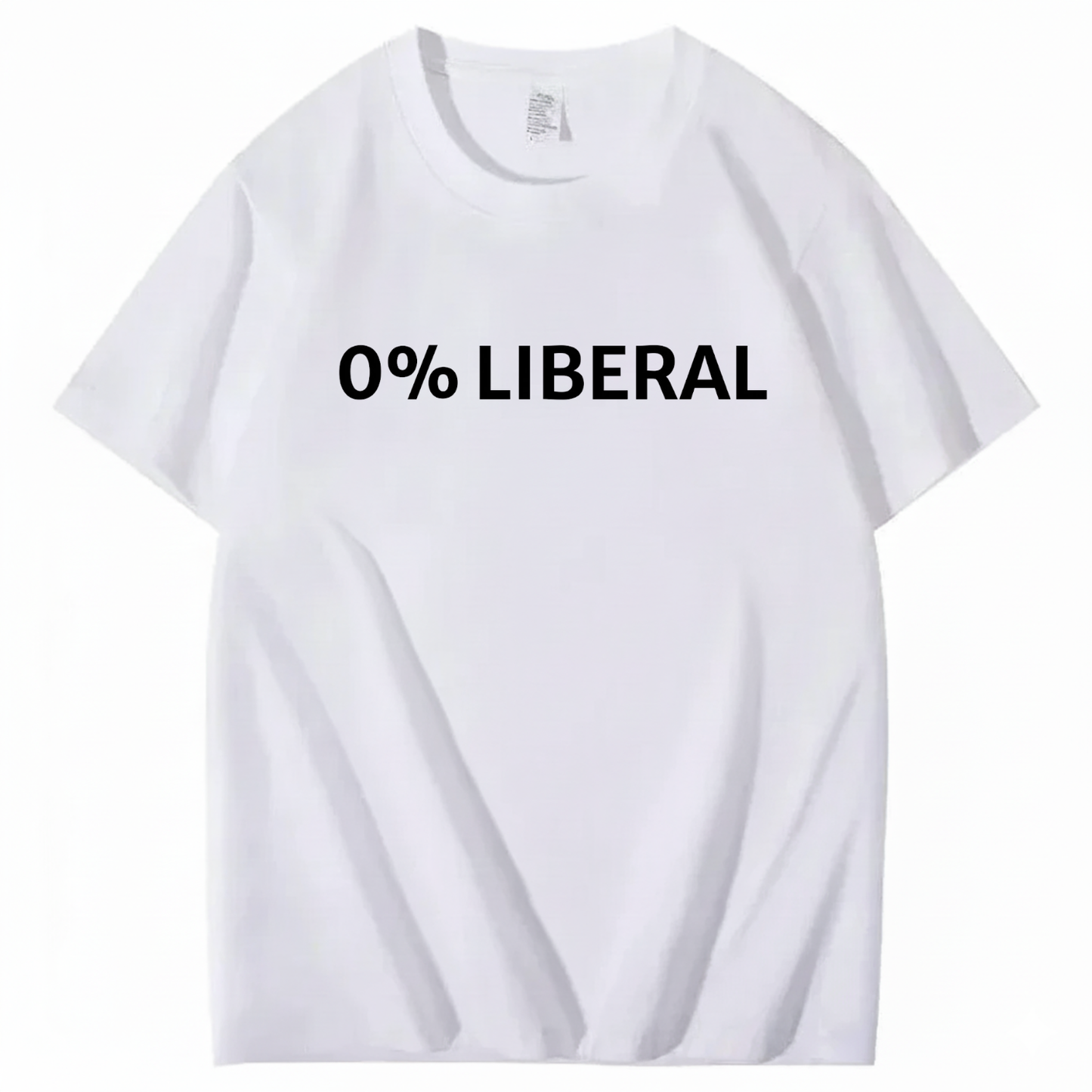 0% LIBERAL T - SHIRT (FRONT PRINT)