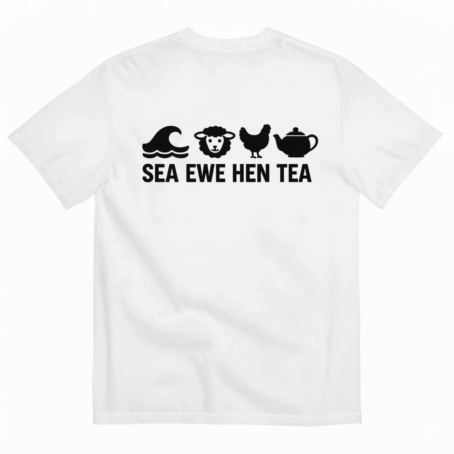 SEA EWE HEN TEA T-SHIRT (BACK PRINT)