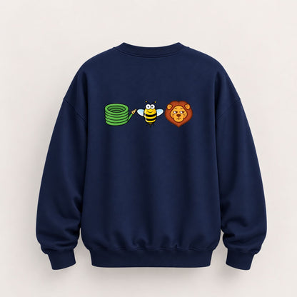 HOSE BEE LION SWEATSHIRT (BACK PRINT)