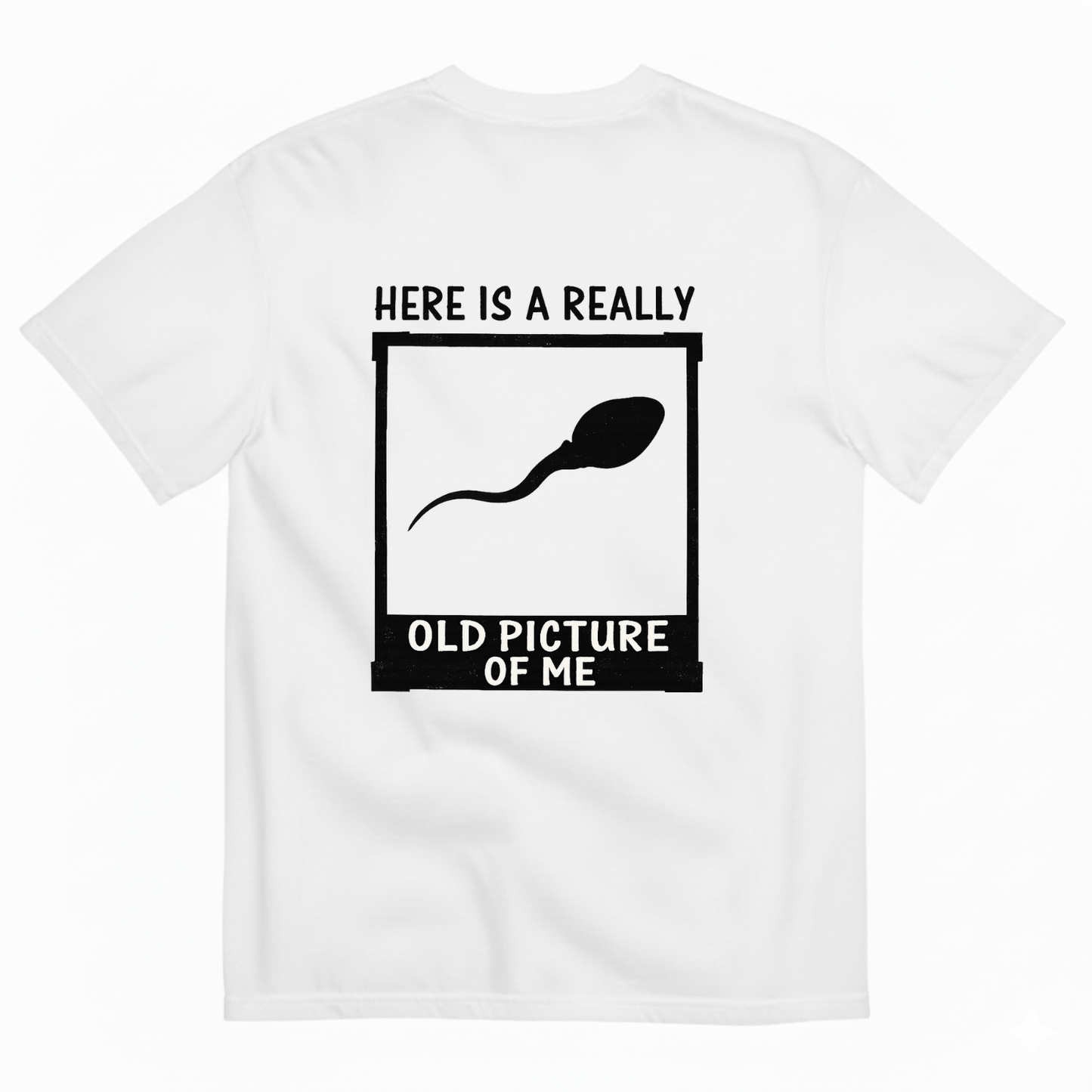 HERE IS A REALLY OLD PICTURE OF ME  T-SHIRT (BACK PRINT)