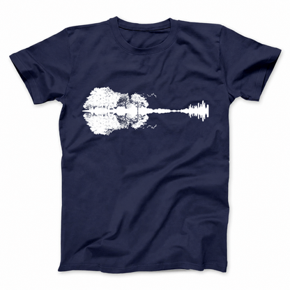 FOREST GUITAR T - SHIRT (FRONT PRINT)
