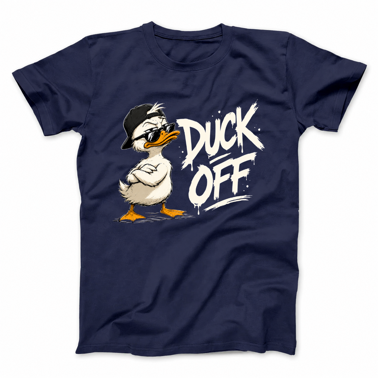 DUCK OFF T - SHIRT (FRONT PRINT)