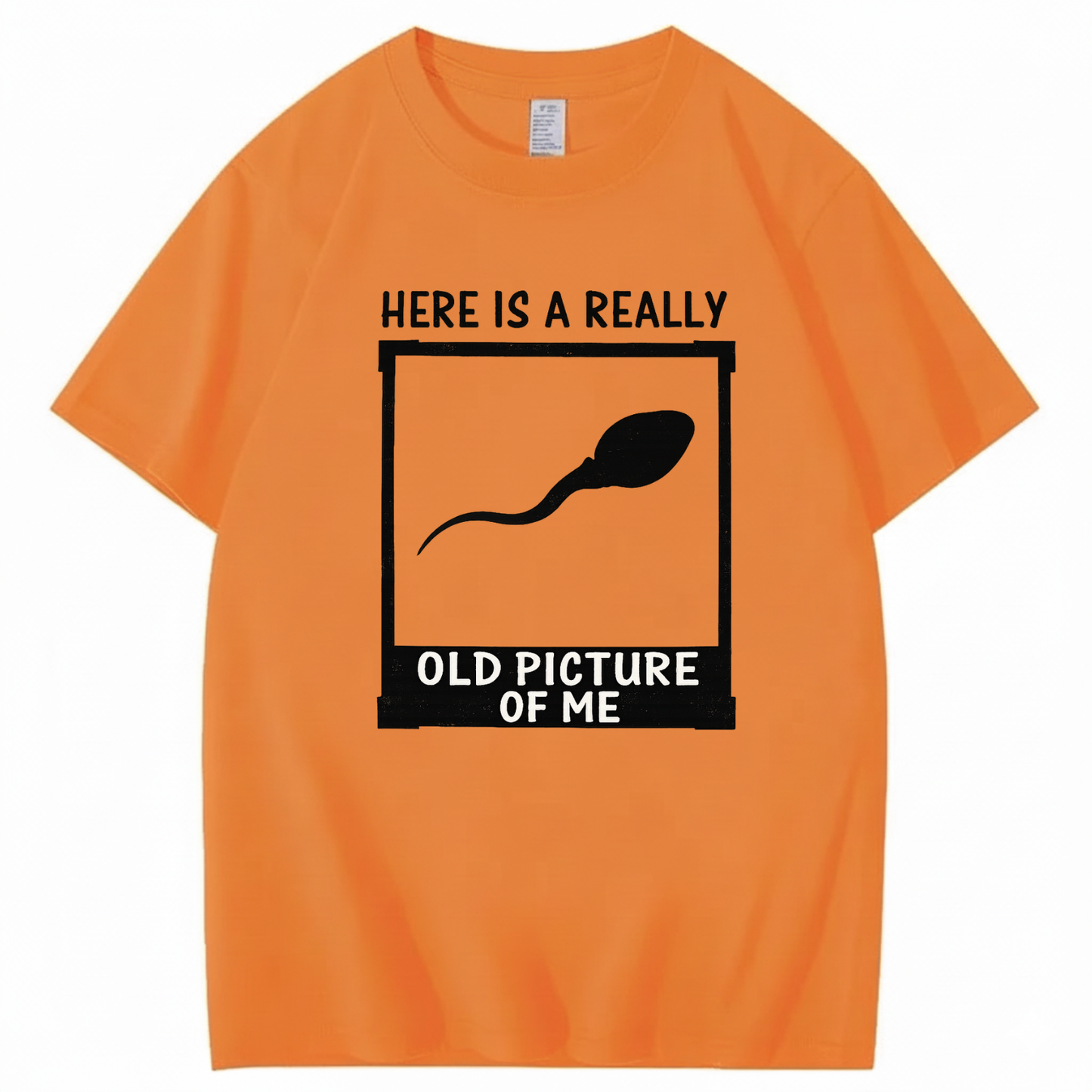 HERE IS A REALLY OLD PICTURE OF ME T - SHIRT (FRONT PRINT)