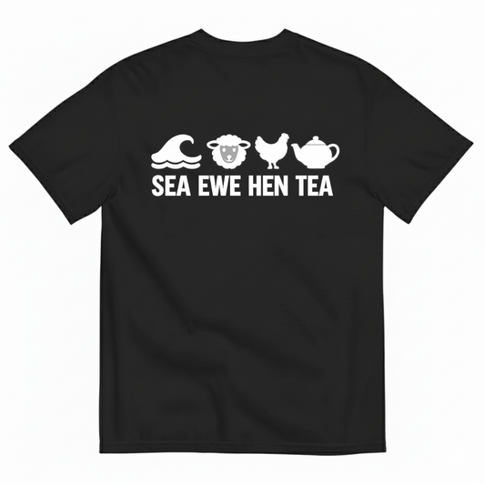 SEA EWE HEN TEA T-SHIRT (BACK PRINT)