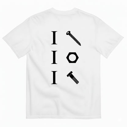 I + SCREW + NUT + BOLT T-SHIRT (BACK PRINT)