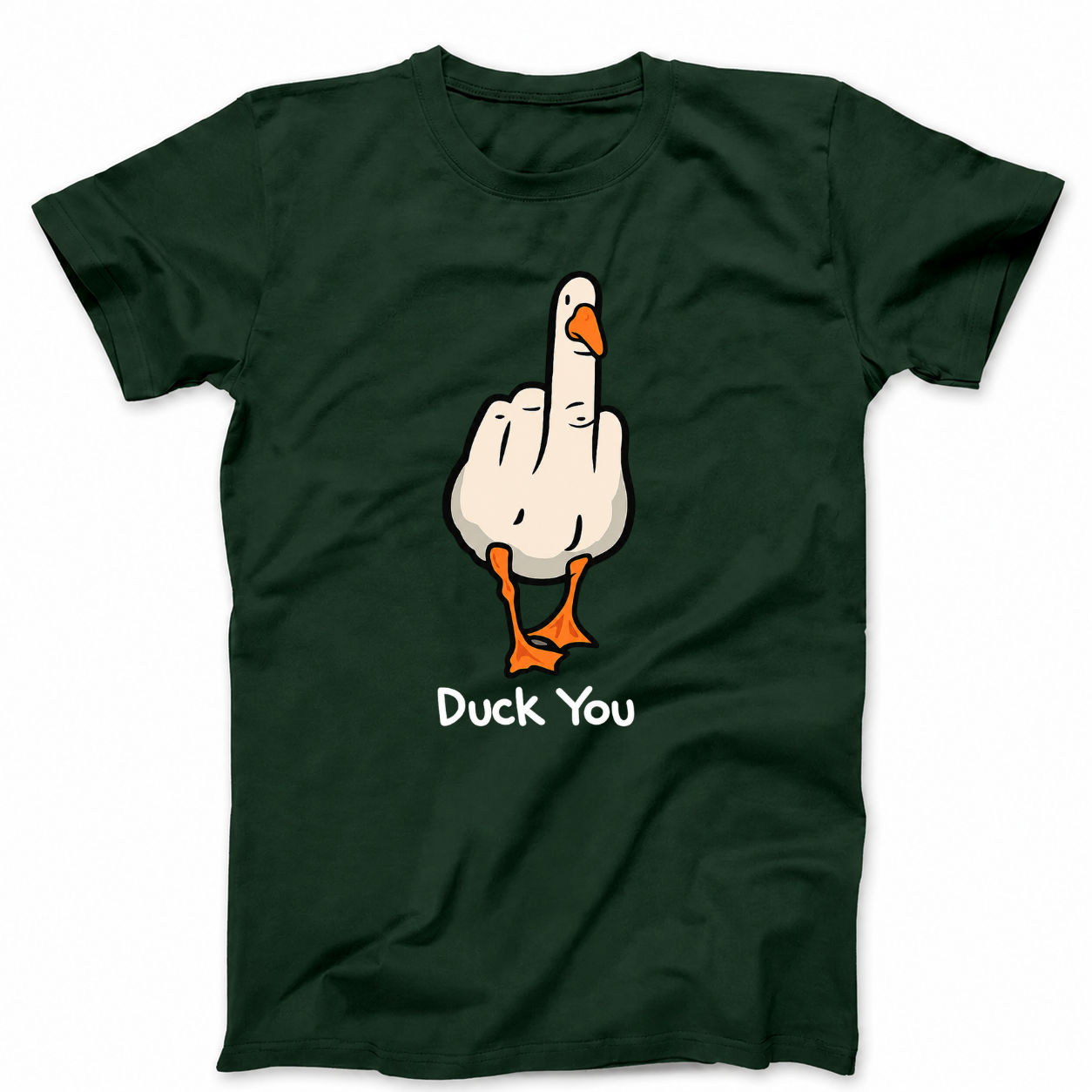 DUCK YOU T - SHIRT (FRONT PRINT)