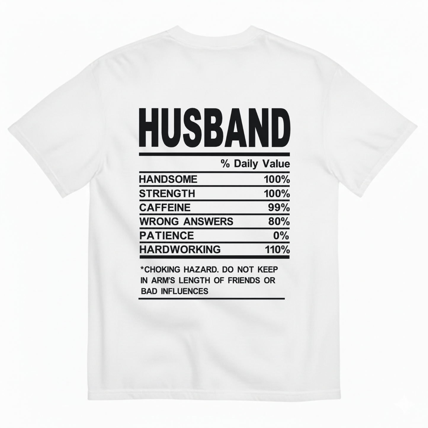 HUSBAND T-SHIRT (BACK PRINT)
