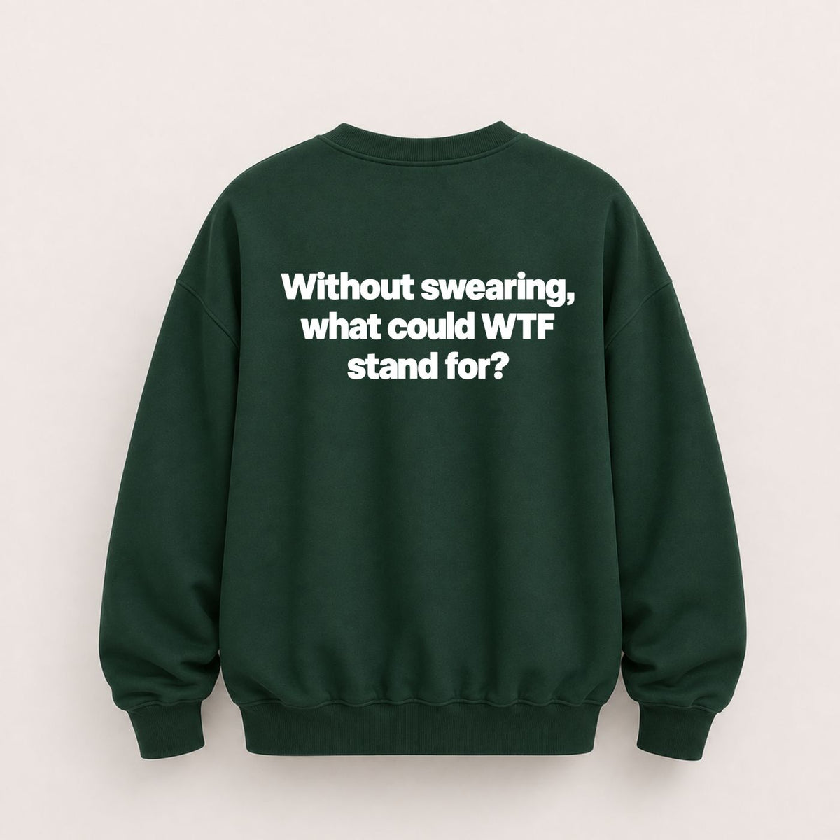 WTF STAND FOR SWEATSHIRT (BACK PRINT)
