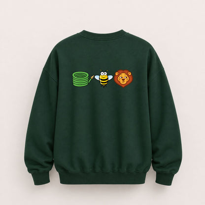 HOSE BEE LION SWEATSHIRT (BACK PRINT)