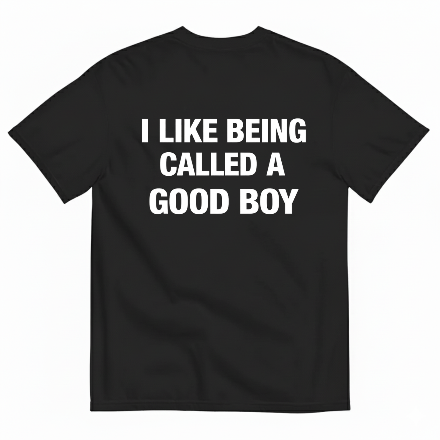 I LIKE BEING CALLED A GOOD BOY T-SHIRT (BACK PRINT)