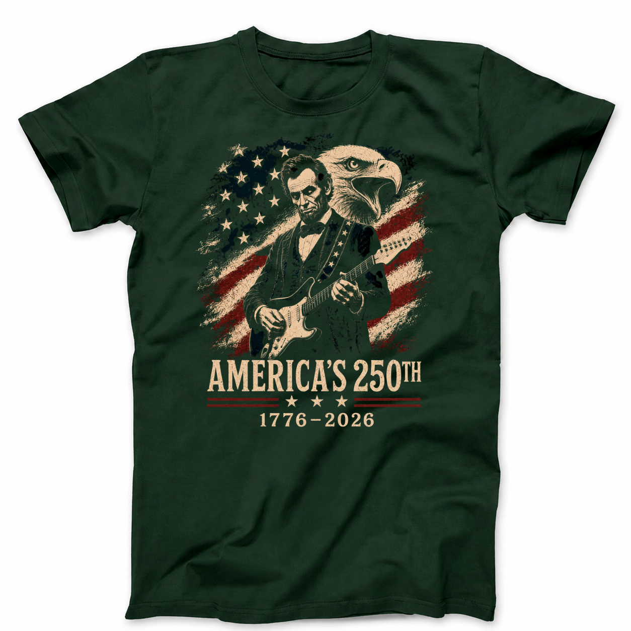 AMERICA'S 250TH T - SHIRT (FRONT PRINT)