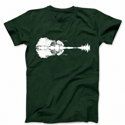 FOREST GUITAR T - SHIRT (FRONT PRINT)