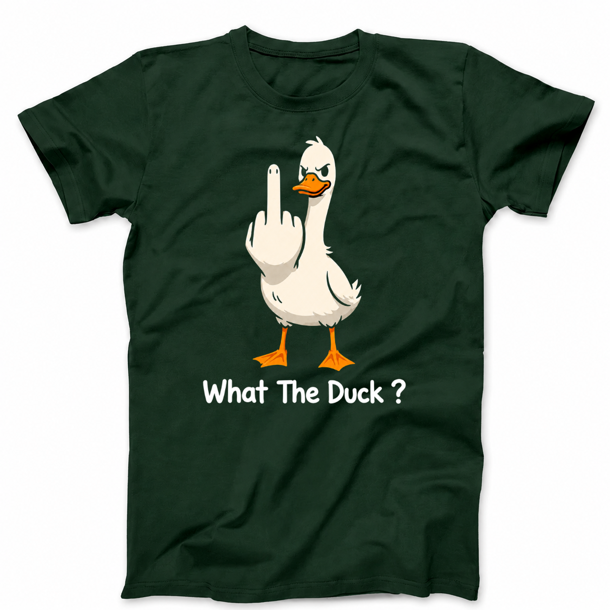 WHAT THE DUCK? T - SHIRT (FRONT PRINT)