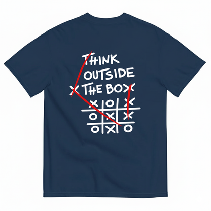 THINK OUTSIDE THE BOX T-SHIRT (BACK PRINT)