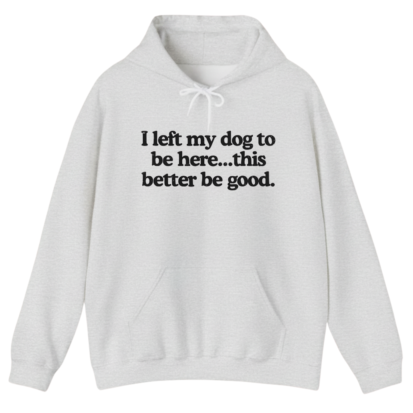 I left my dog to be here... this better good Hoodie