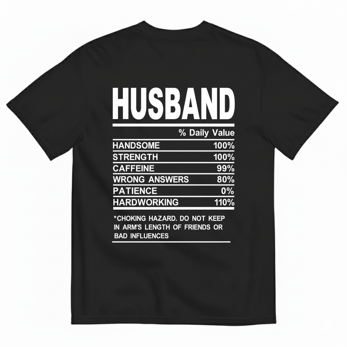 HUSBAND T-SHIRT (BACK PRINT)