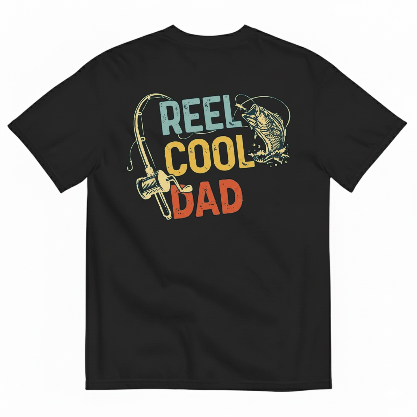 REEL COOL DAD T-SHIRT (BACK PRINT)