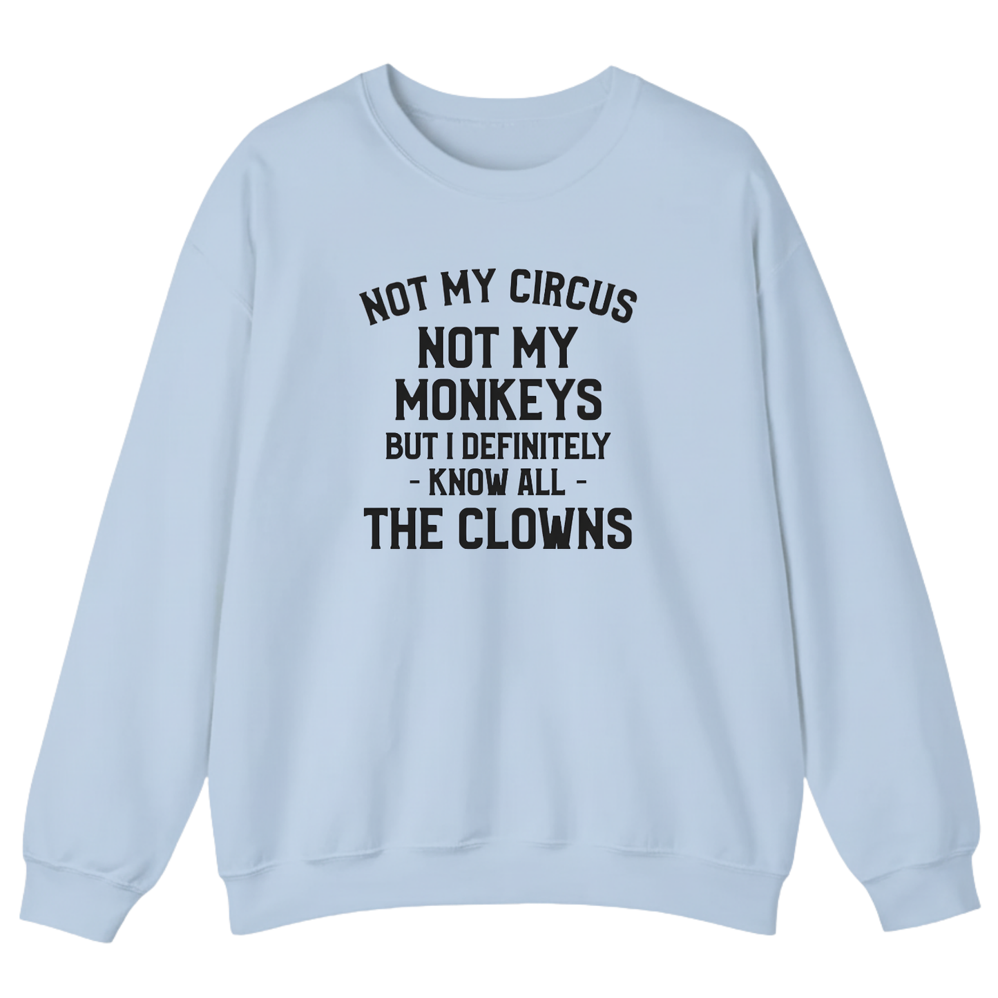 Not My Circus Not My Monkeys But I Definitely Know Nanny Sweatshirt