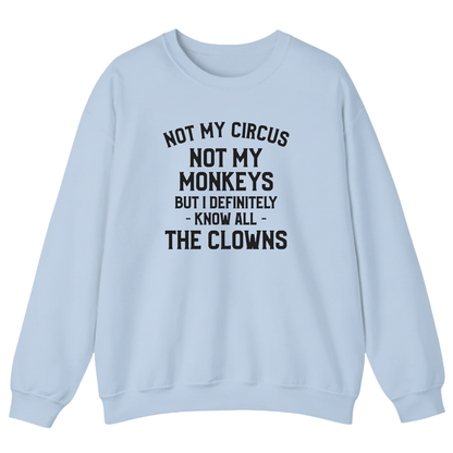 Not My Circus Not My Monkeys But I Definitely Know Nanny Sweatshirt