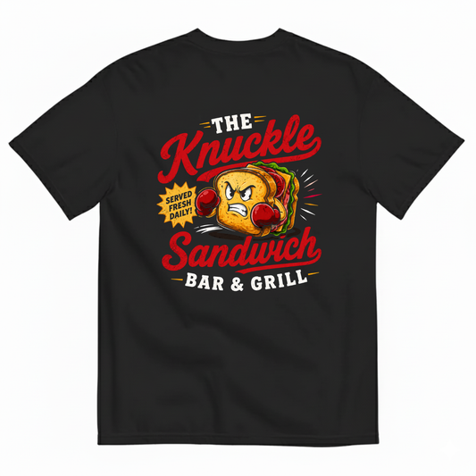 THE KNUCKLE SANDWICH BAR & GRILL T-SHIRT (BACK PRINT)