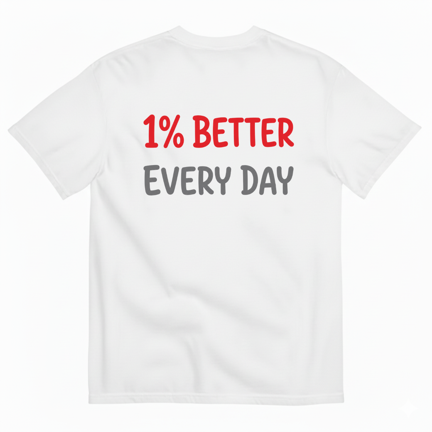 1% BETTER EVERY DAY T-SHIRT (BACK PRINT)