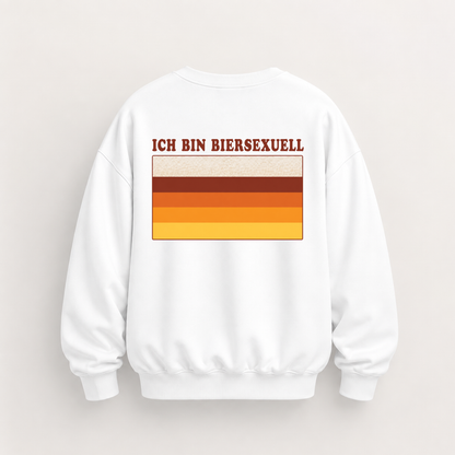 ICH BIN BIERSEXUELL SWEATSHIRT (RÜCKENPRINT)