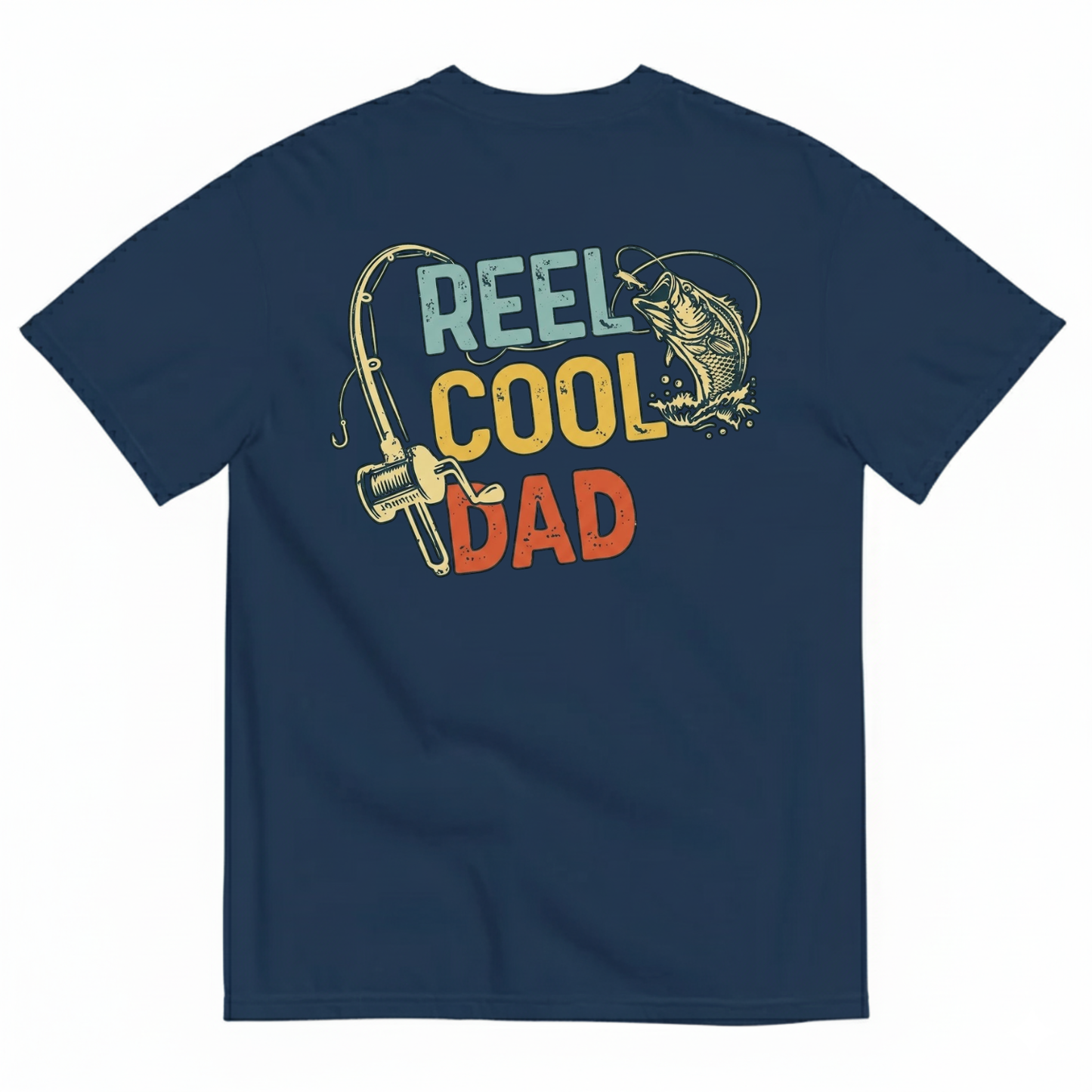 REEL COOL DAD T-SHIRT (BACK PRINT)