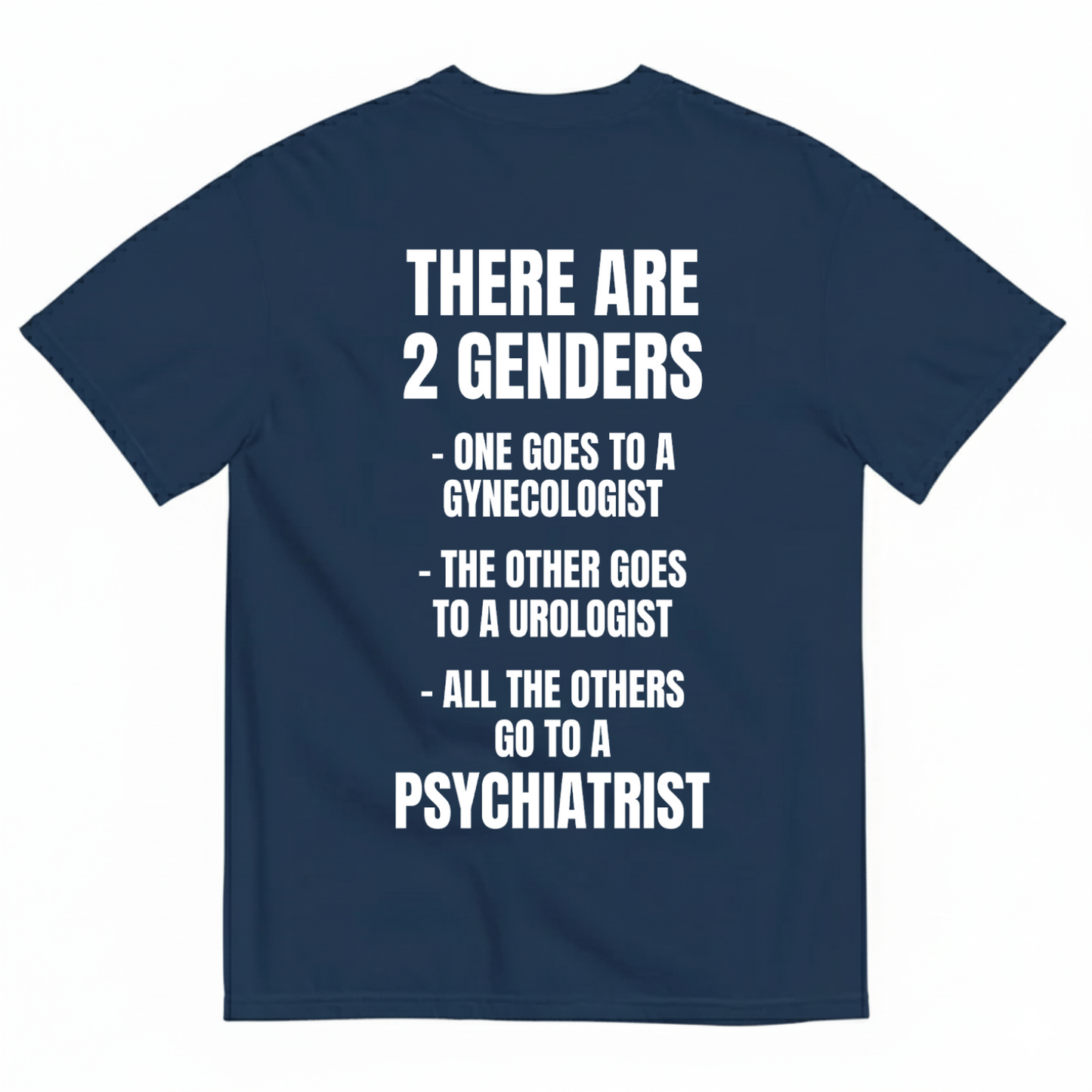 THERE ARE 2 GENDERS T-SHIRT (BACK PRINT)