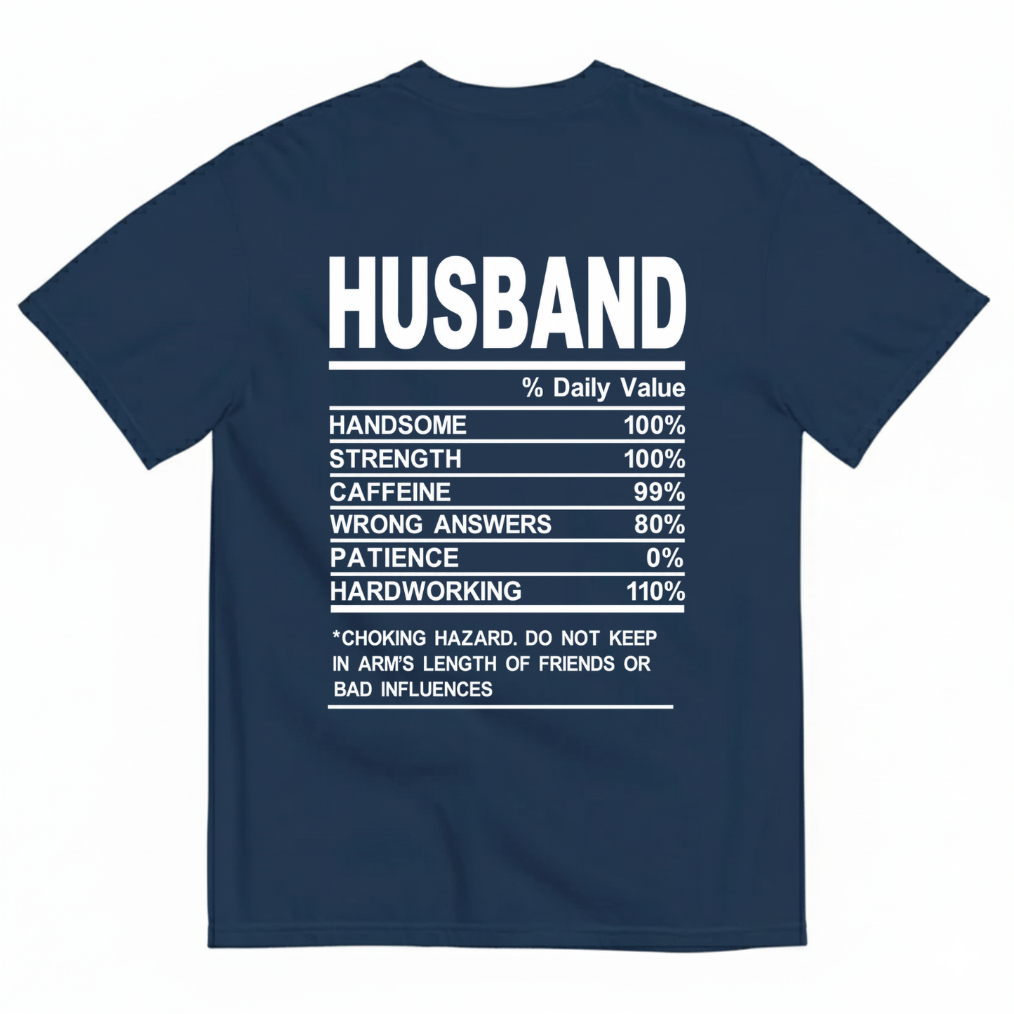 HUSBAND T-SHIRT (BACK PRINT)
