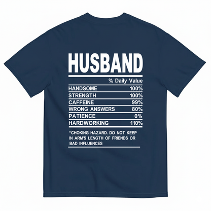 HUSBAND T-SHIRT (BACK PRINT)