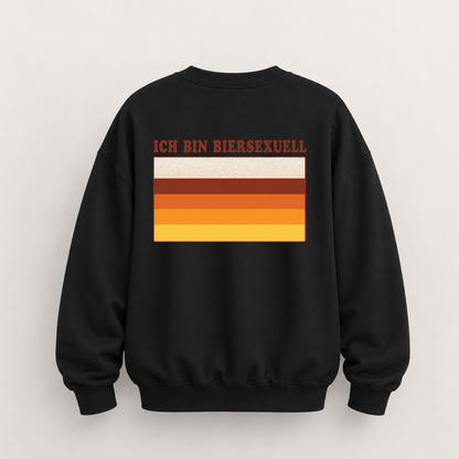 ICH BIN BIERSEXUELL SWEATSHIRT (RÜCKENPRINT)