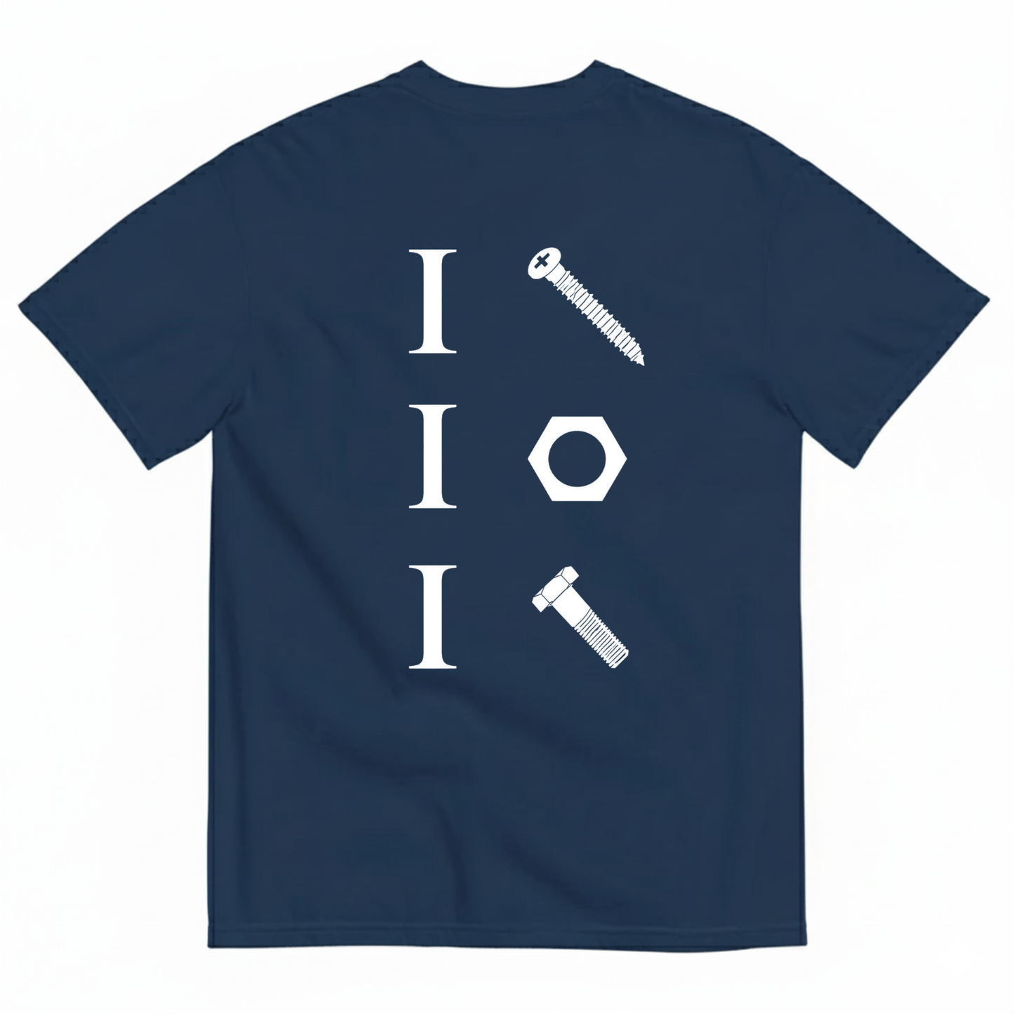 I + SCREW + NUT + BOLT T-SHIRT (BACK PRINT)