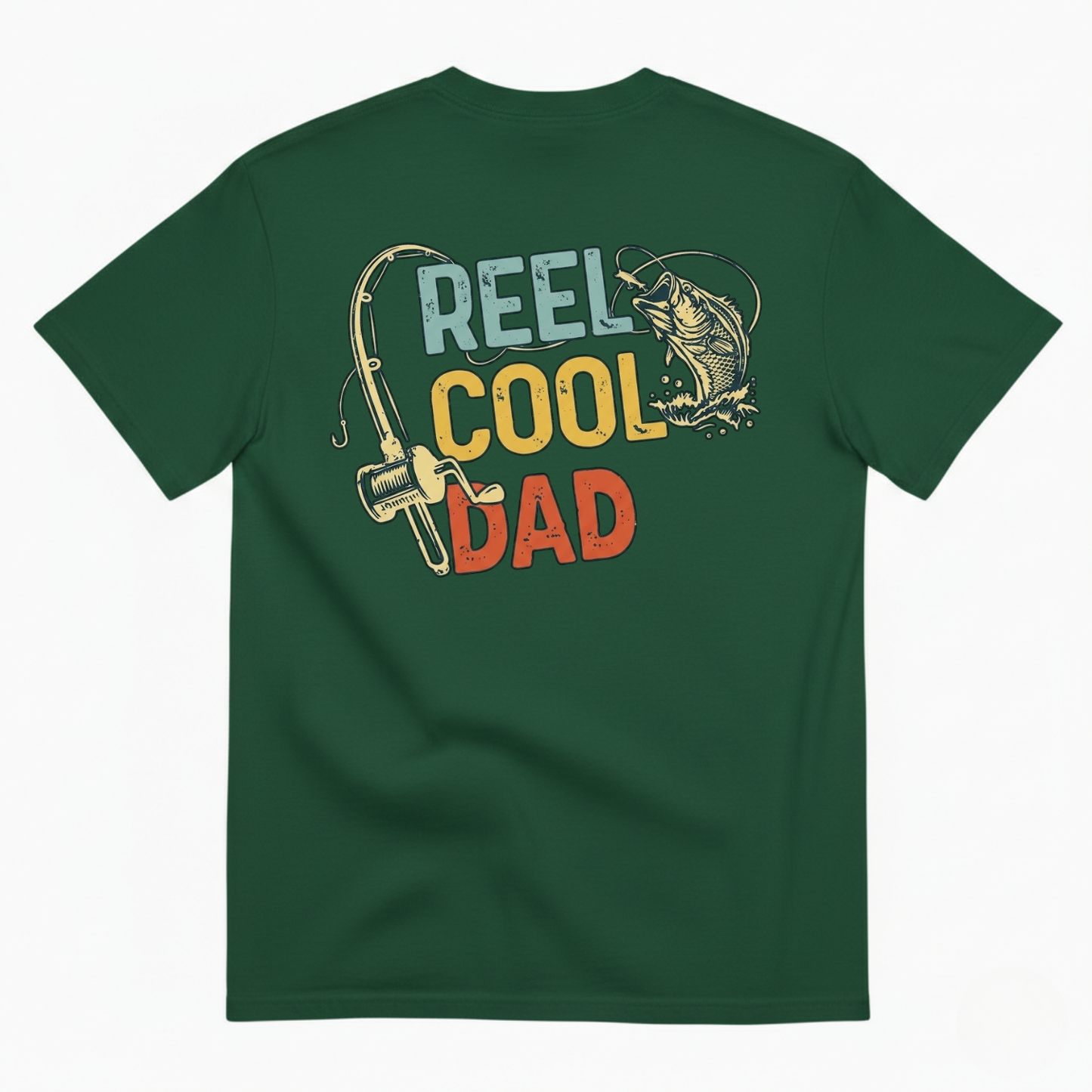 REEL COOL DAD T-SHIRT (BACK PRINT)