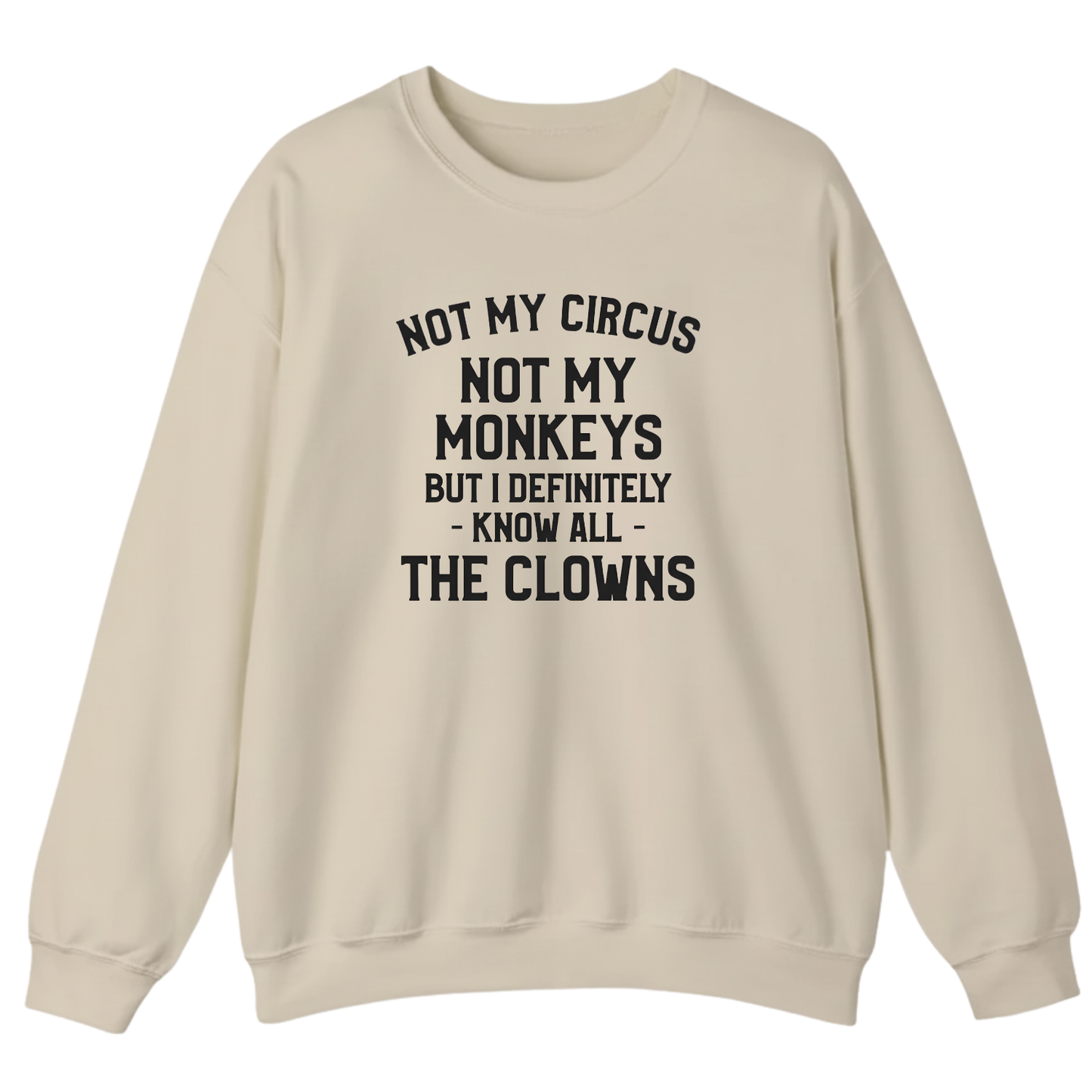 Not My Circus Not My Monkeys But I Definitely Know Nanny Sweatshirt