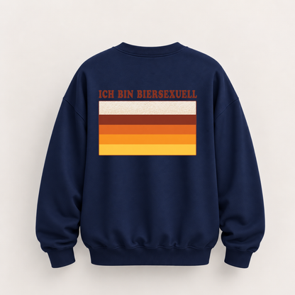 ICH BIN BIERSEXUELL SWEATSHIRT (RÜCKENPRINT)